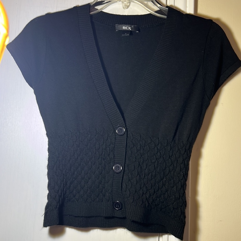 Girls BCX Size Small Black Sleeveless Sweater